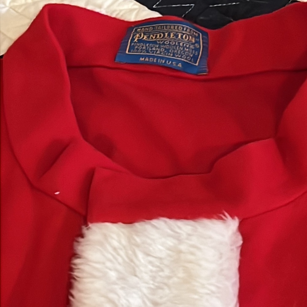 RARE PENDLETON Santa Wool Christmas Suit and accessories Professional
